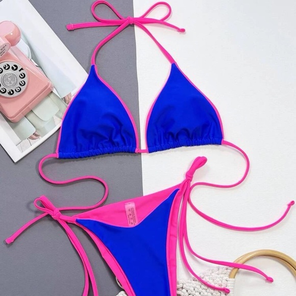 SHEIN Two Tone Bikini - Picture 3 of 3